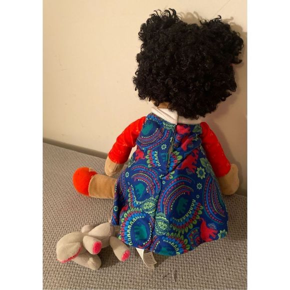 Scentsy Buddy Friend Emily Rag Cloth Doll Dark Hair Elephant plush toy attached - Picture 5 of 8